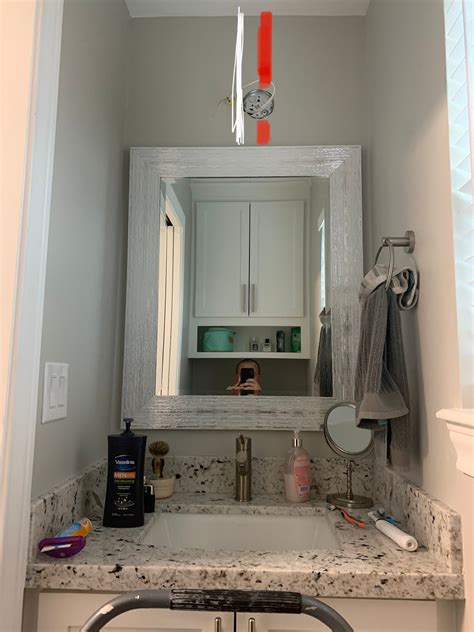 electrical box not centered over vanity|off center vanity light fix.